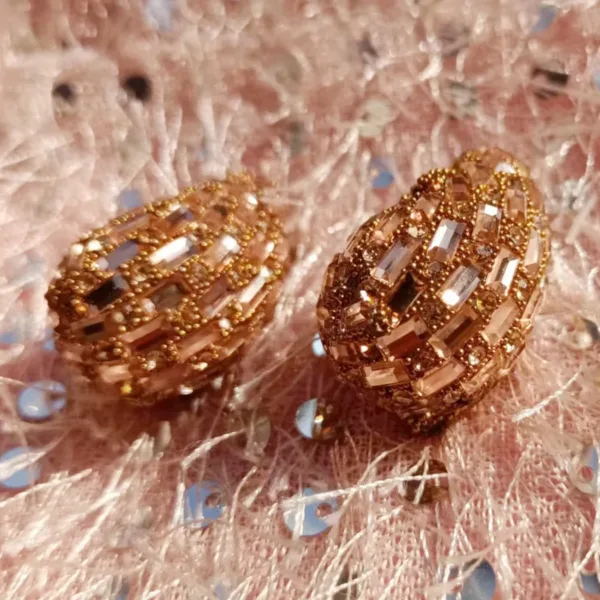 Trendy Brown Waterdrop Stud Earrings for Women - Image 19