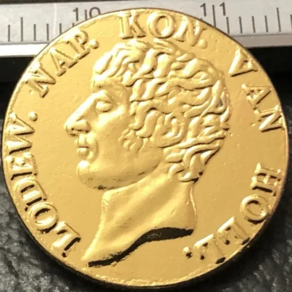 1809 Netherlands Louis Napoleon Gold Coin Replica - Image 2