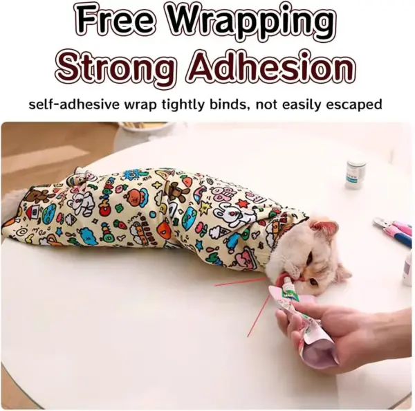 Cat Grooming Wrap for Pet Protection - Image 3