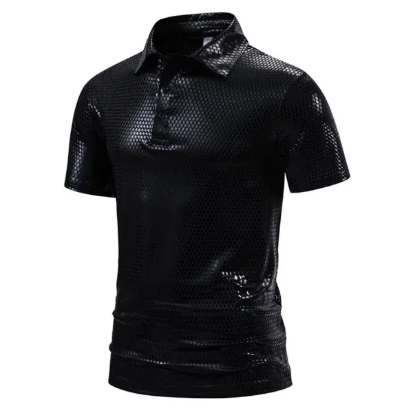 Men's Casual Short Sleeve Sequins T-Shirt - Image 7