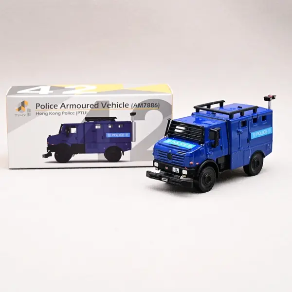 Mini Diecast Police Armored Vehicle 7CM Model