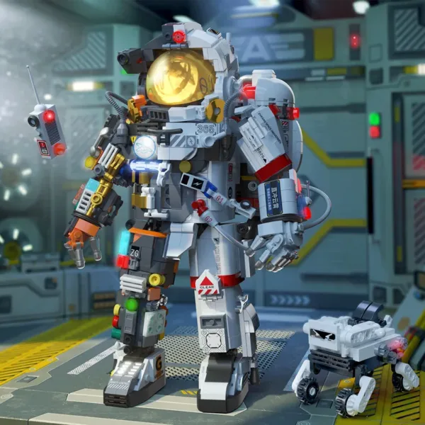 Astronaut Building Blocks Space Rocket Toy - Image 5