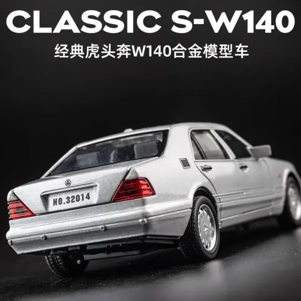 1:32 Mercedes-Benz S-W140 Diecast Model Car - Image 3