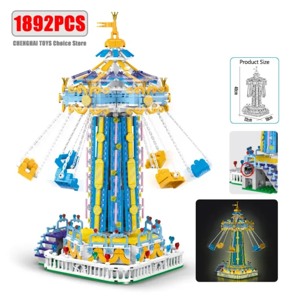 1892Pcs Amusement Park Building Blocks Set - Image 7