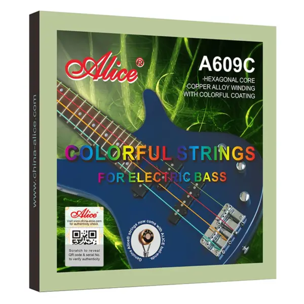 Colorful Nickel Alloy Electric Bass Strings Set