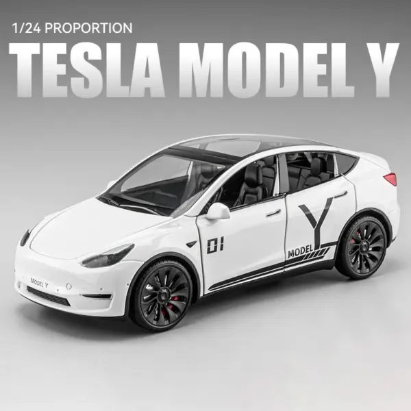 1:24 Alloy Model X Model 3 Model Y Car - Image 16