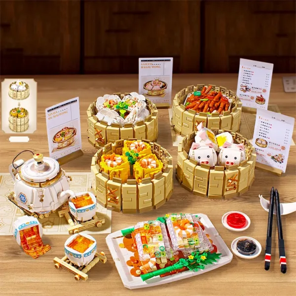 Cantonese Dim Sum Micro Building Blocks Set - Image 2