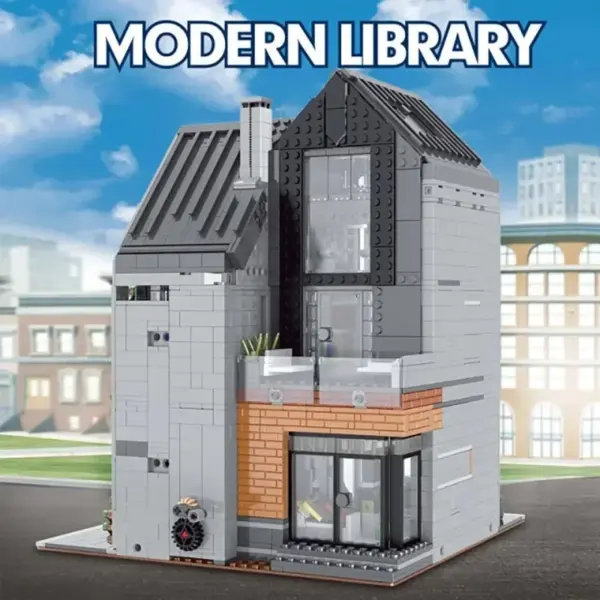 2789pcs Modern Library Building Block Set - Image 2