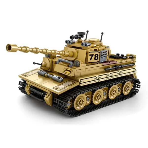 WW2 T-85 Military Tank Building Blocks Set - Image 13