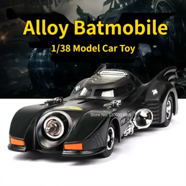 1/38 Scale Diecast Batmobile Model Car