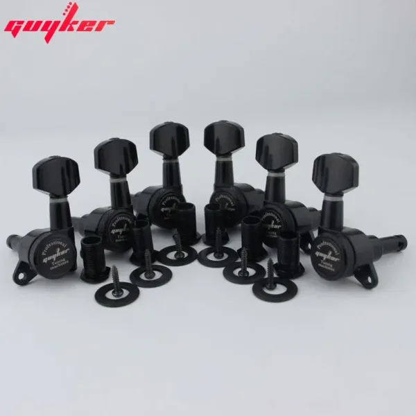 GUYKER Black Locking Guitar Tuners Set - Image 6