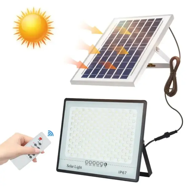 Solar LED Outdoor Spotlight with Remote Control