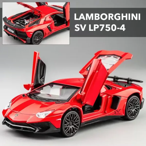 1:32 Lamborghini SV LP750-4 Diecast Model Car - Image 9