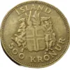 1961 Iceland 500 Kronur Gold Replica Coin