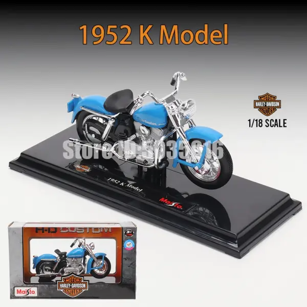 Maisto 1:18 Harley-Davidson Motorcycle Model - Image 31