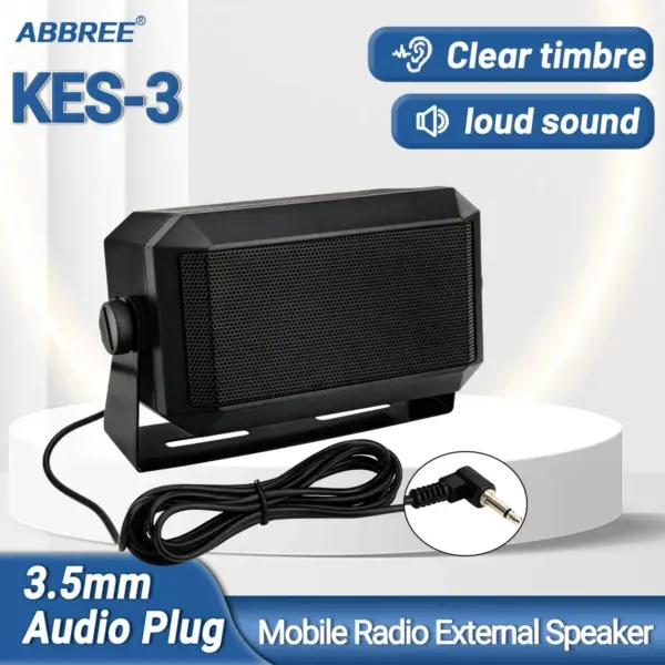 Compact External Speaker for CB and Mobile Radios