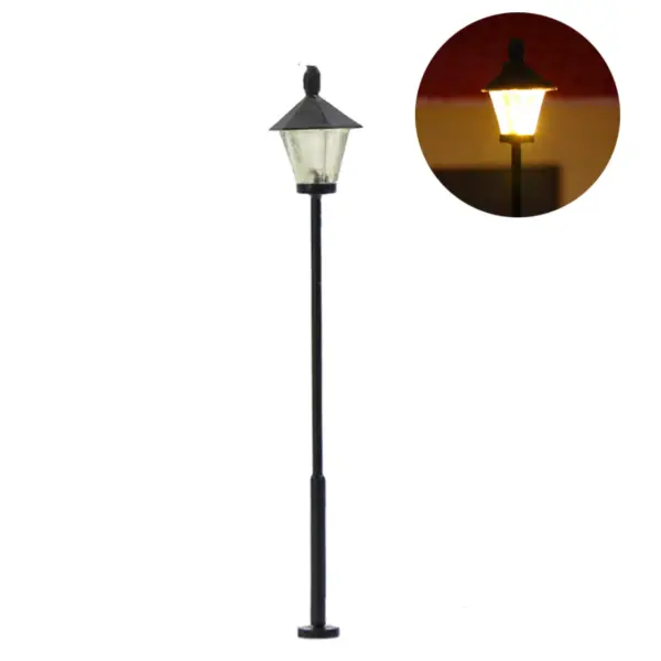 10pcs N Scale 1:160 Model Railway Street Lamps - Image 3