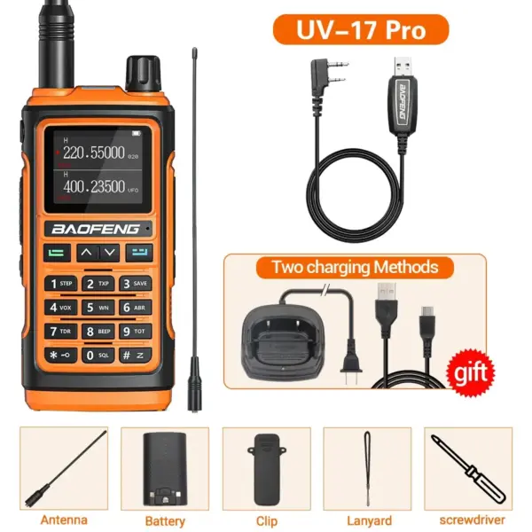 Baofeng UV-17 Pro Walkie Talkie 16KM Range - Image 7