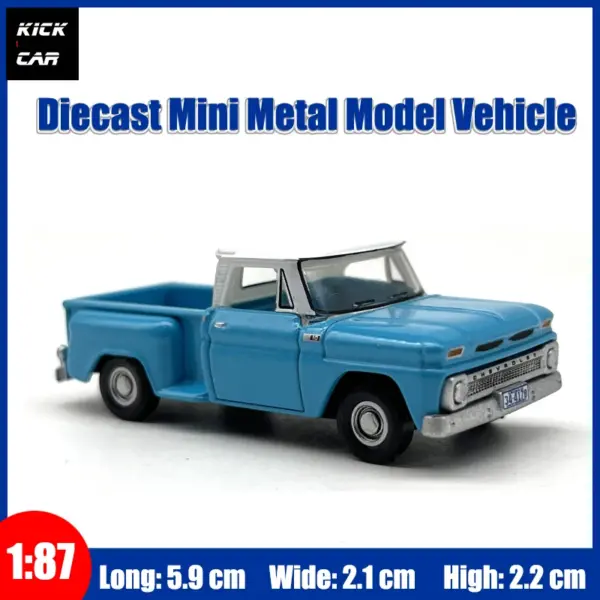 1:87 Diecast Stepside Pickup Model Car - Image 10