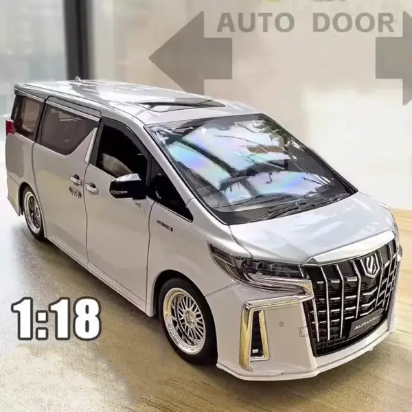 1/18 Metal Diecast Alphard MPV Toy Car