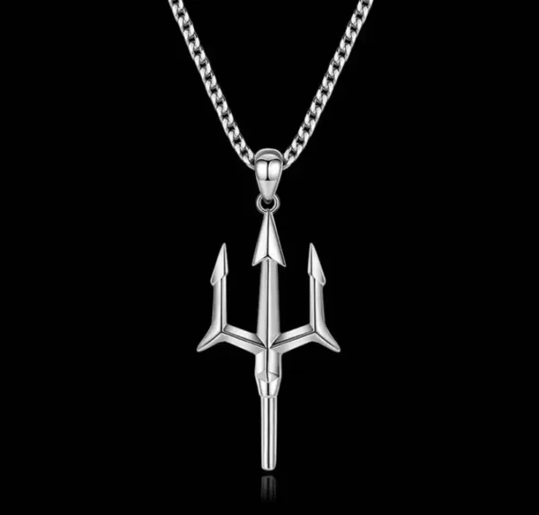 Retro Punk Trident Pendant Necklace for Everyone - Image 2