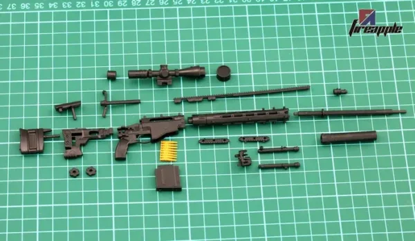 1:6 Scale Black MSR Sniper Rifle Model - Image 3