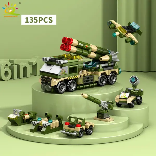 6in1 Police Truck Building Blocks Set - Image 10