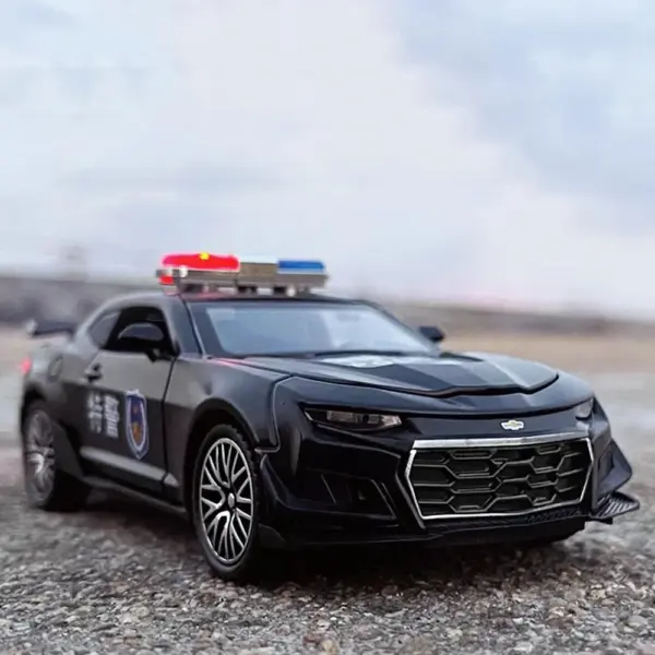 1:32 Scale Black Camaro Police Car Model