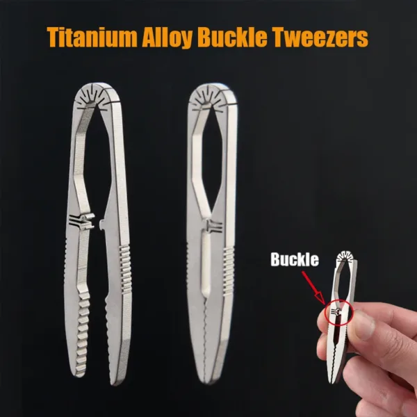 TC4 Titanium Steel Multifunctional Tweezer Tool