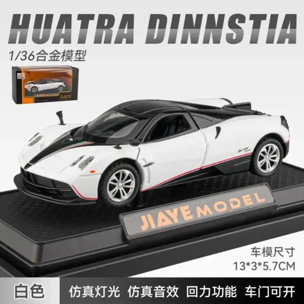 1:36 Pagani Diecast Car Model for Collectors - Image 5