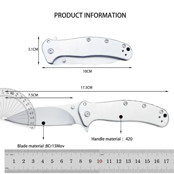 High-Performance Folding Knife with Stainless Steel - Image 6