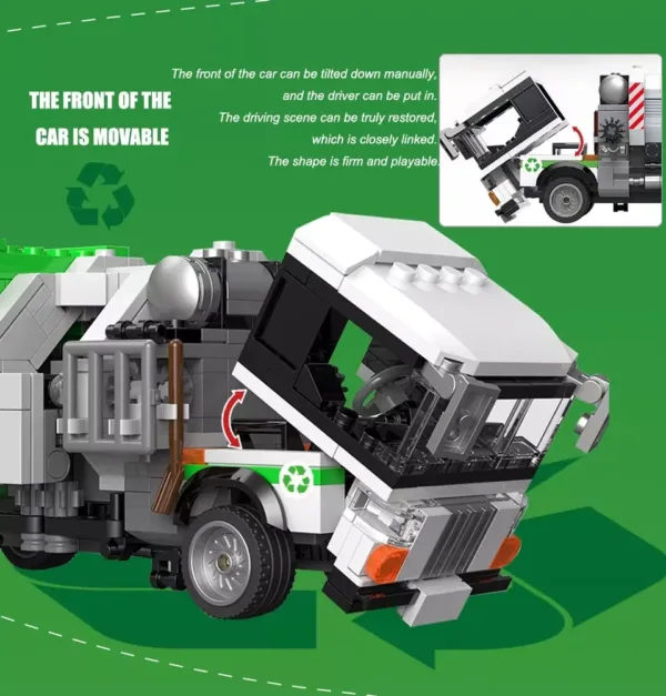 City Technical Sanitation Garbage Truck Toy - Image 5