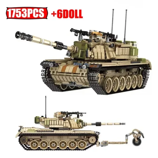 1773PCS Military T-90 Tank Building Blocks - Image 5