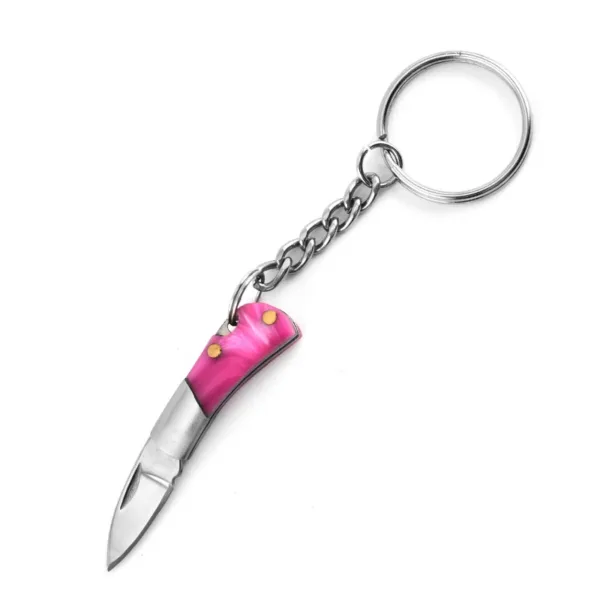 Mini Folding Knife Keychain with Sharp Blade - Image 9