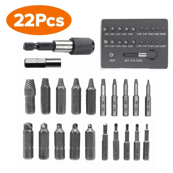 30-Piece Damaged Screw Extractor Set - Image 4