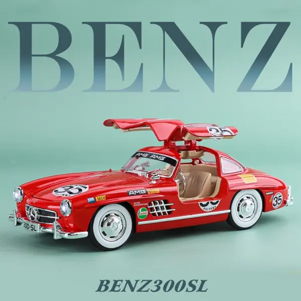 1:24 Mercedes-Benz 300SL Diecast Model Car - Image 17