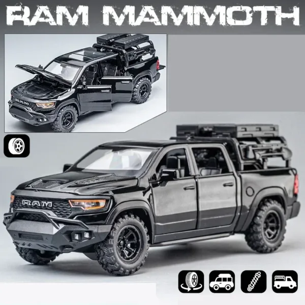 1:32 Dodge RAM Mammoth Pickup Toy Model - Image 9