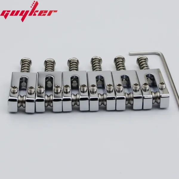 Stainless Steel Roller Brass Saddles Set for Guitar - Image 4