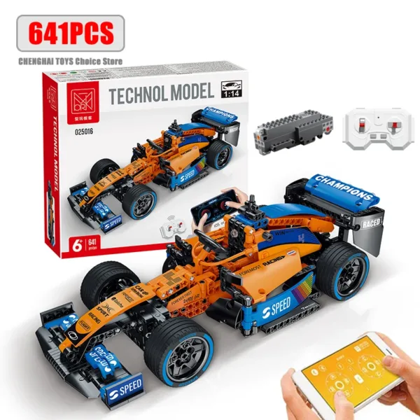 Remote Control Formula Car Building Blocks Set - Image 8