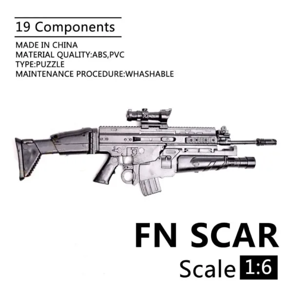 1:6 Scale FN Scar Assault Rifle Model