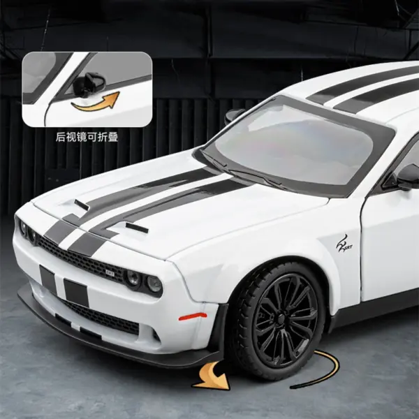 1:24 Metal Dodge Challenger SRT Hellcat Model - Image 4