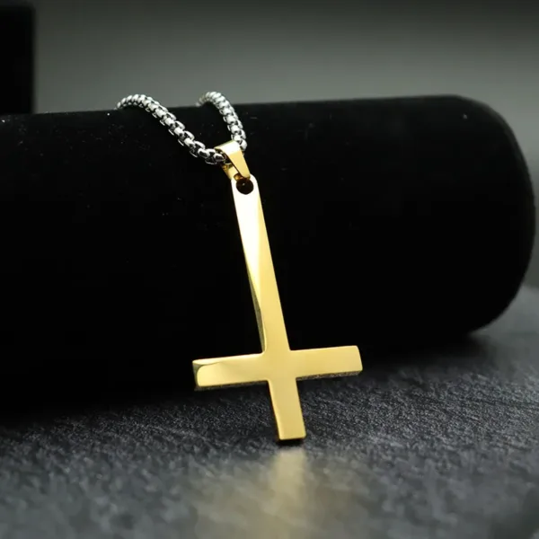 Cross Pendant Necklace in Stainless Steel - Image 16