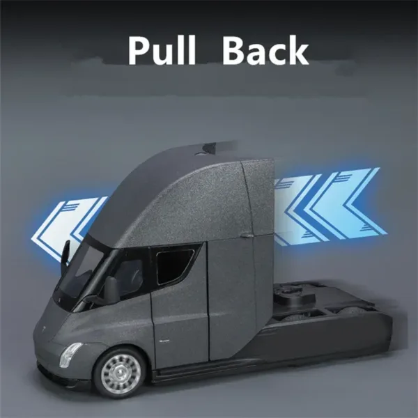 1:24 Tesla Semi Alloy Model Truck with Lights - Image 6