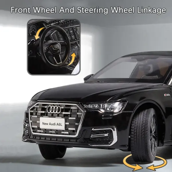 1:18 A6L Alloy Diecast Car Model with Sound - Image 4