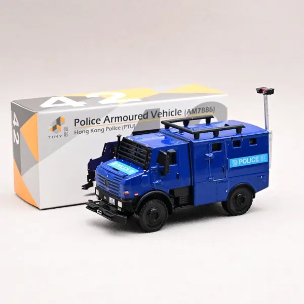 Mini Diecast Police Armored Vehicle 7CM Model - Image 4