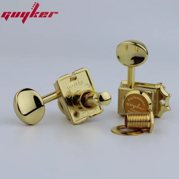 Gold Electric Guitar Tuning Pegs Set of Six - Image 6