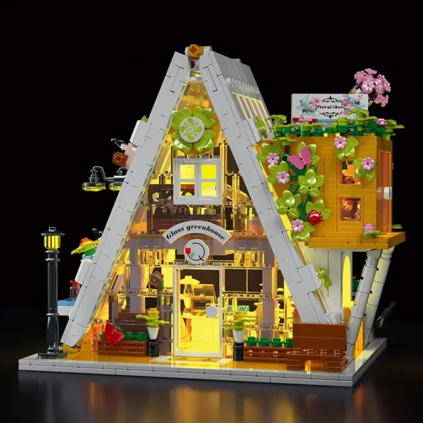 Glass Flower Shop Streetview Building Blocks Set - Image 3