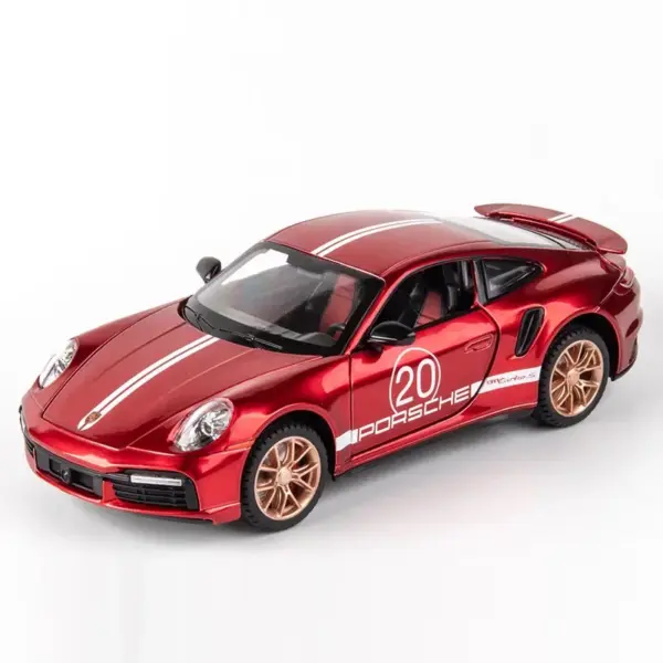 1:24 Scale Diecast 911 Turbo S Model Car - Image 12