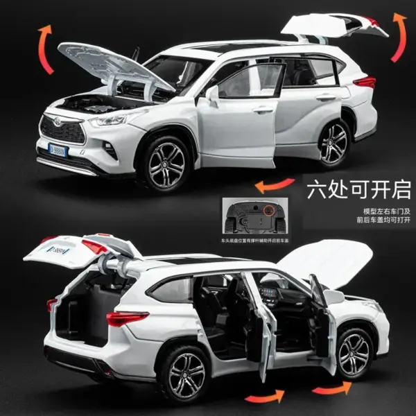 32 Toyota Highlander Diecast Metal Toy Car - Image 3