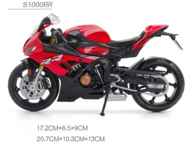 1/12 BMW S1000RR Diecast Motorcycle Model - Image 8